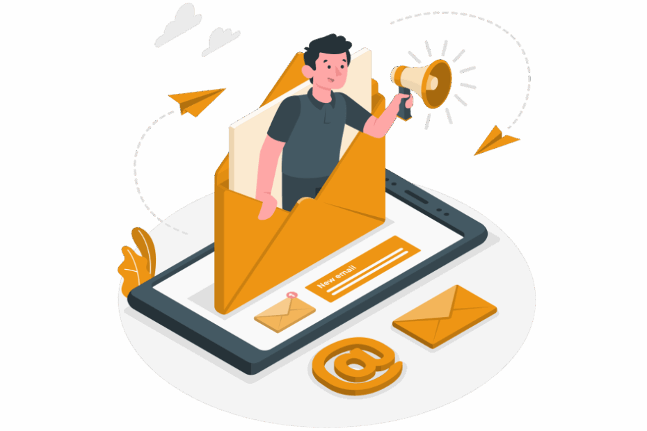 website status email